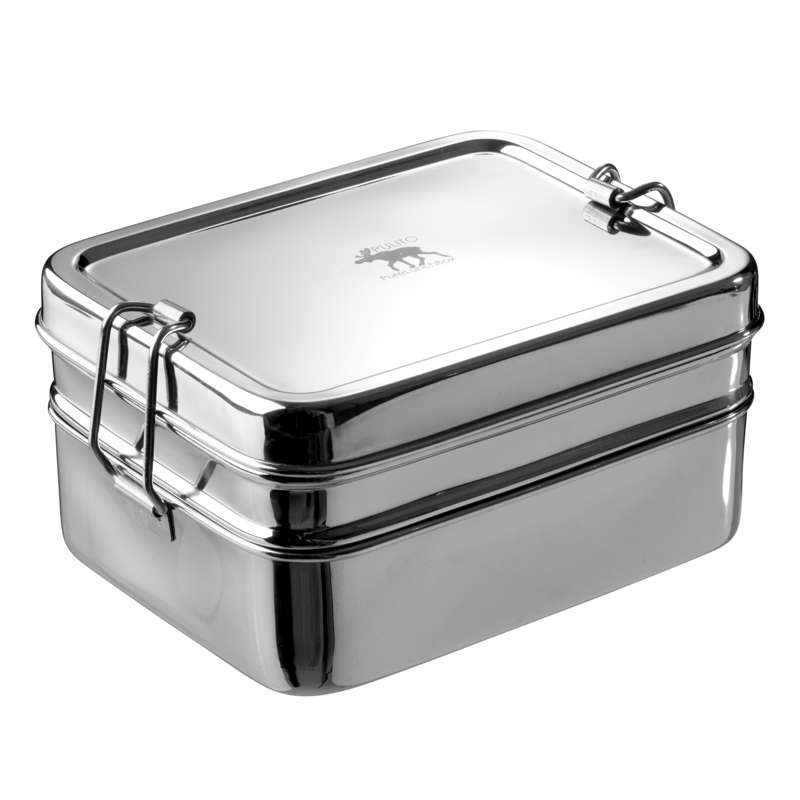 Pulito PureLunchBox Lunchbox - Roestvrij Staal - 3-in-1 - Medium