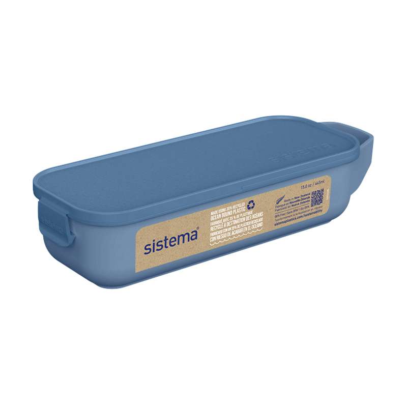 Sistema Ocean Bound Snackbox - Snack en Slide - 430 ml - Bergblauw