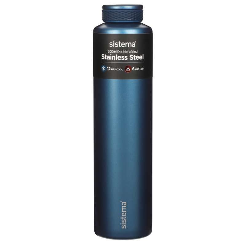 Sistema Thermofles - Roestvrij Staal - 600 ml - Marineblauw