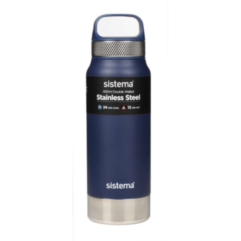 Sistema Thermofles - Roestvrij Staal - 650 ml - Marineblauw