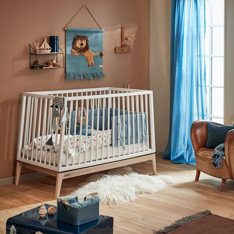 Leander Babybeddengoed 70x100 cm - Forrest - Dusty Blue