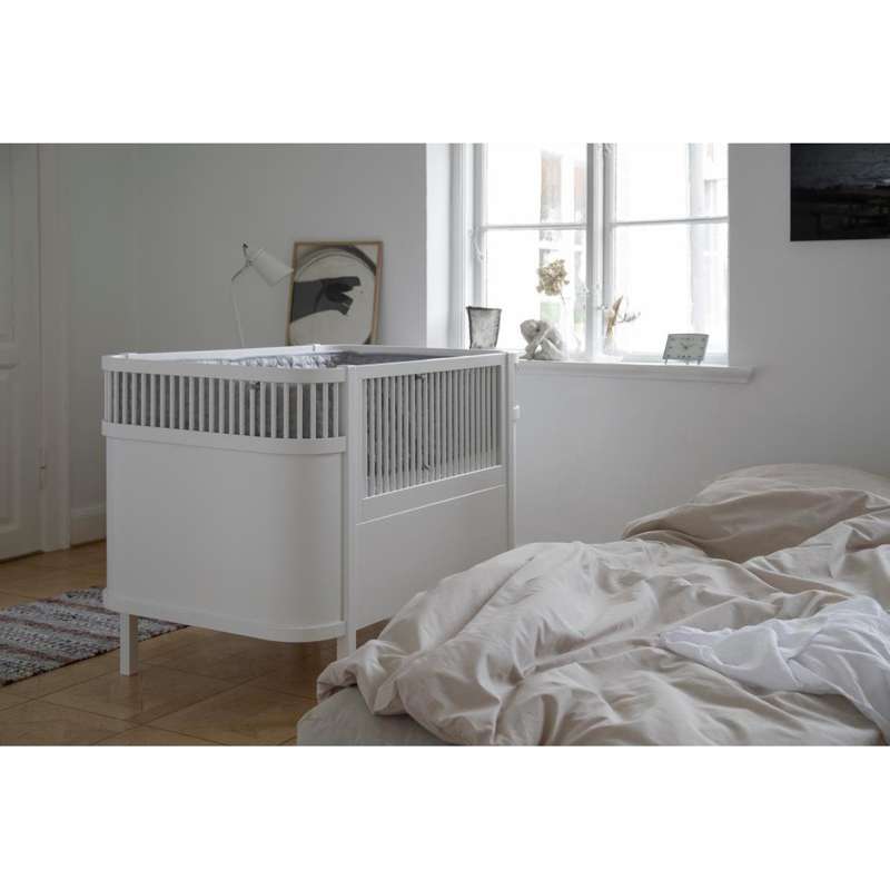 Sebra Bed 70x112,5/155 cm - Klassiek, Baby en Junior - Wit